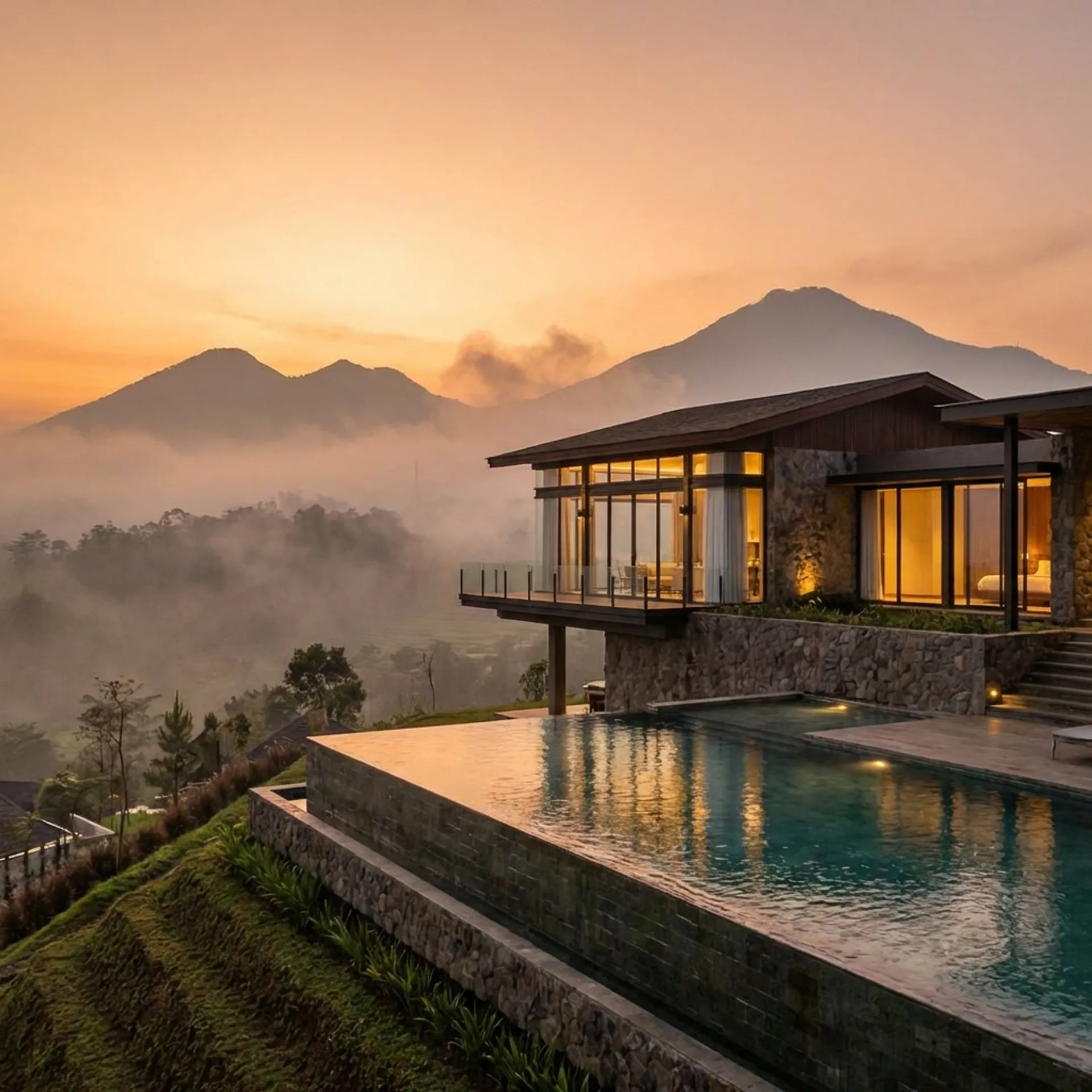 Villa Pegunungan - View 1